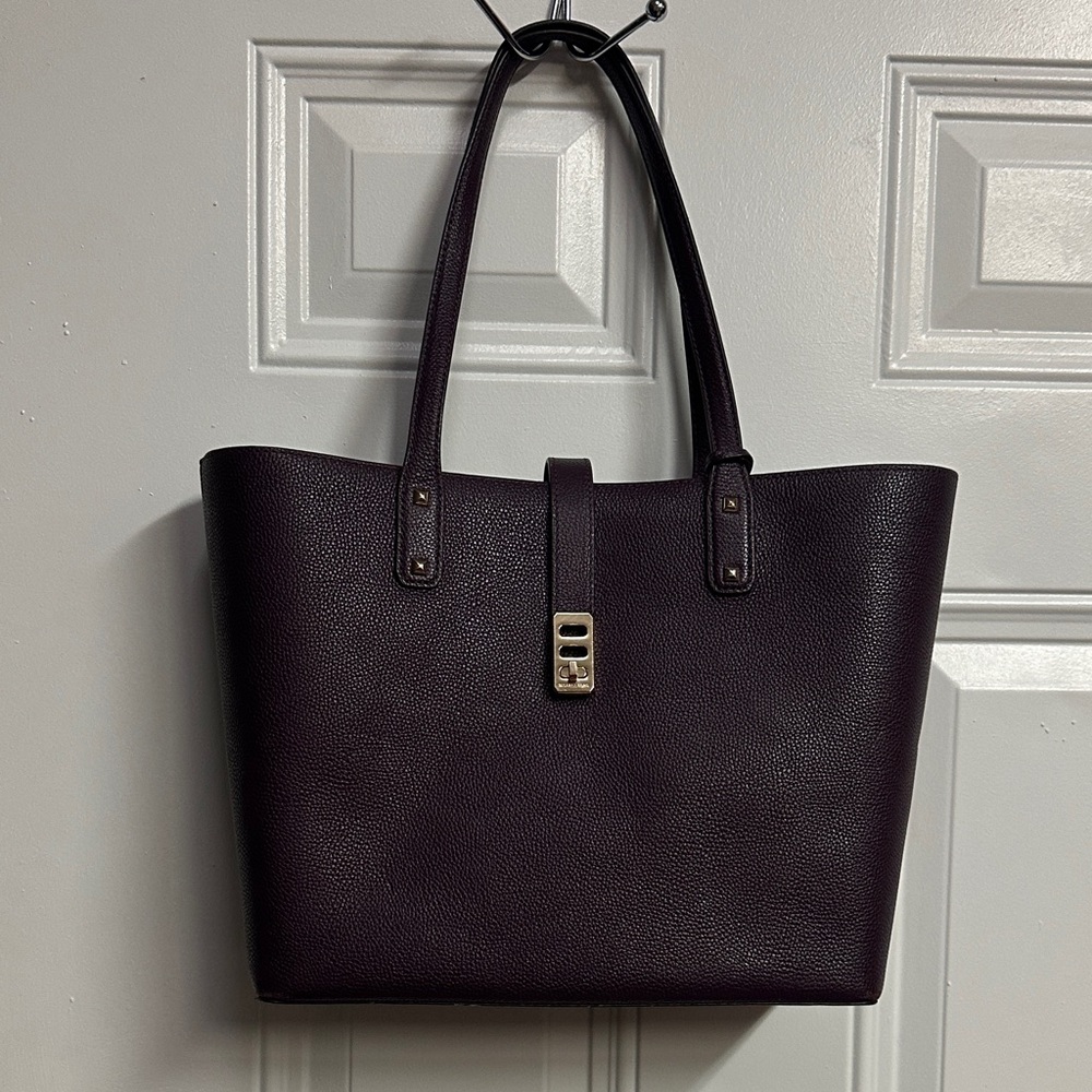 Michael Kors Dark Purple Tote Bag